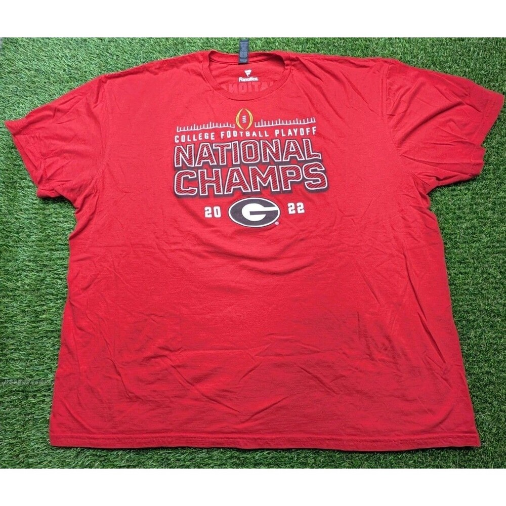 Fanatics T-Shirt Mens Size 3XL Red Georgia Bulldogs SEC East Champions Graphic